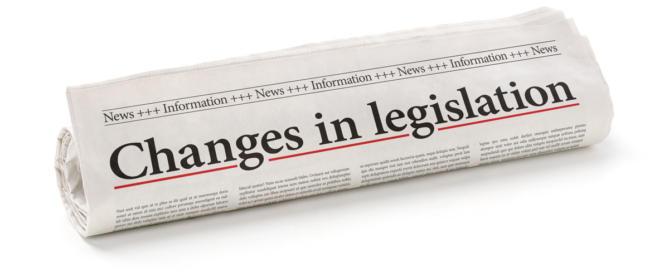 Change in Legislation