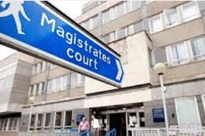 Magistrates court sign